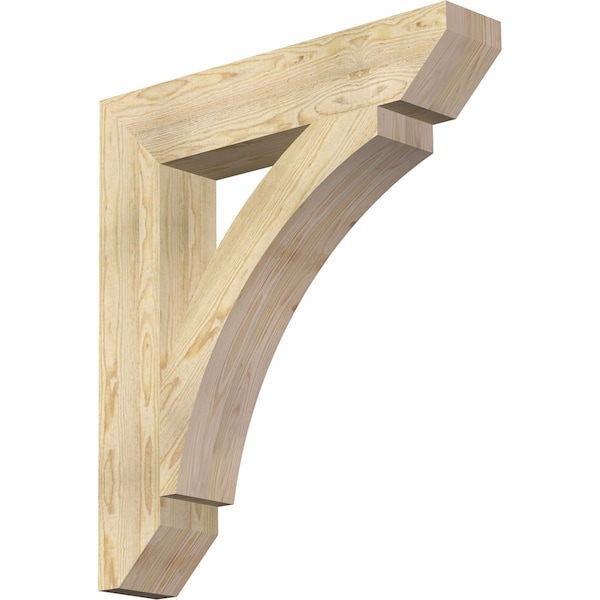 Ekena Millwork Thorton Slat Rough Sawn Bracket, Douglas Fir, 6"W x 32"D x 36"H BKT06X32X36THR06RDF - main